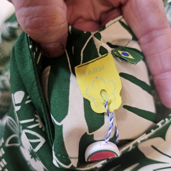 Farm Rio Parrot Floral Tropical Kimono Sleeve Shift Mini Open Back Dress - Picture 5 of 12